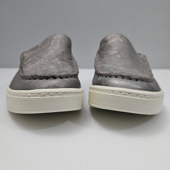 Sofft Somers Moc Mule Sneaker Womens 11 Metallic Gray Leather Casual Slip On - Picture 6 of 13